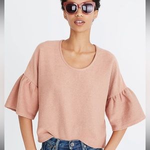 Madewell Texture & Thread Gathered-Sleeve Top